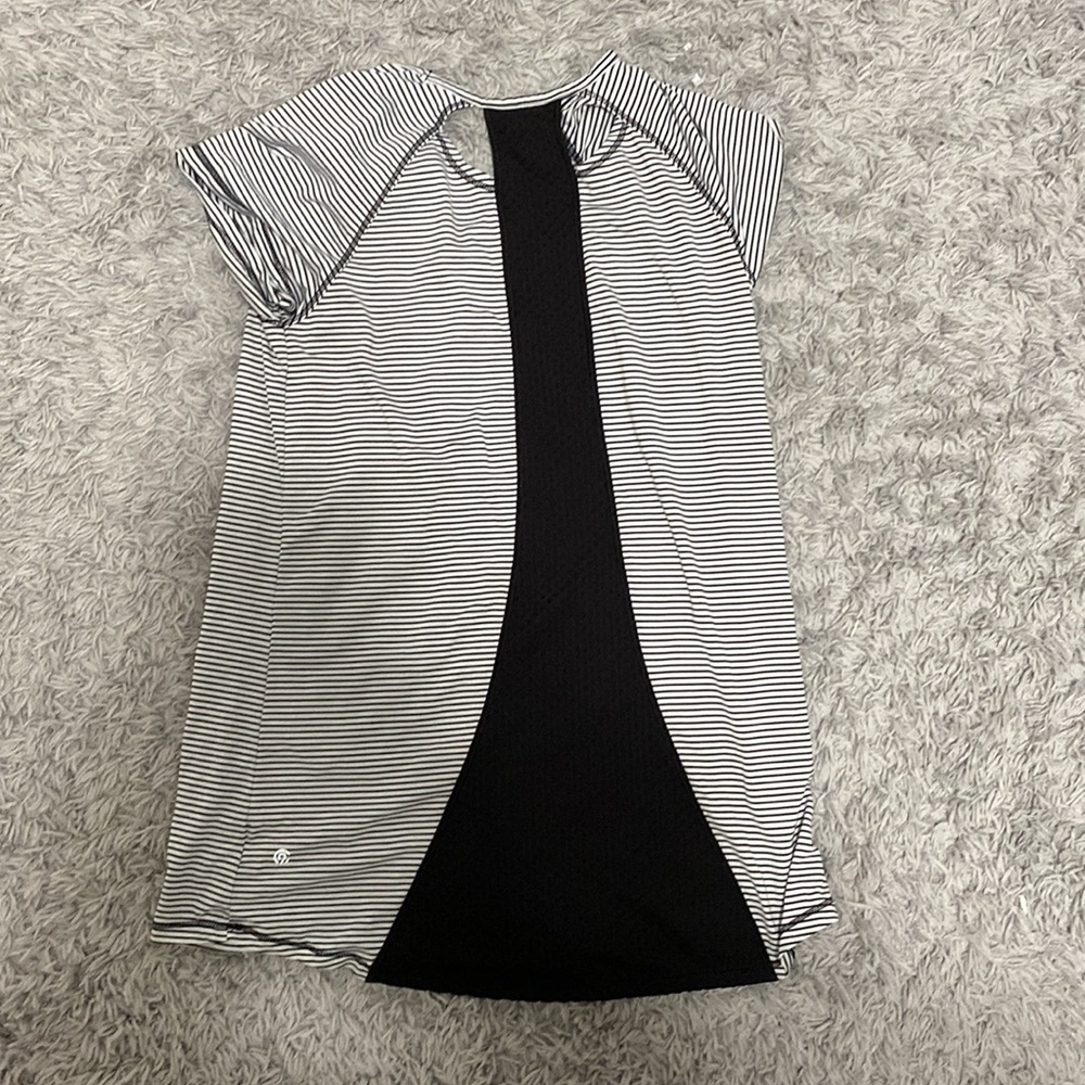 black and white striped kids champion shirt - Picture 2 of 3